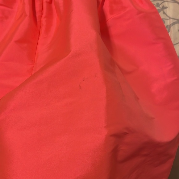 Batsheva Mini Prairie Dress in Neon Sunset Coral Pink - Picture 12 of 12